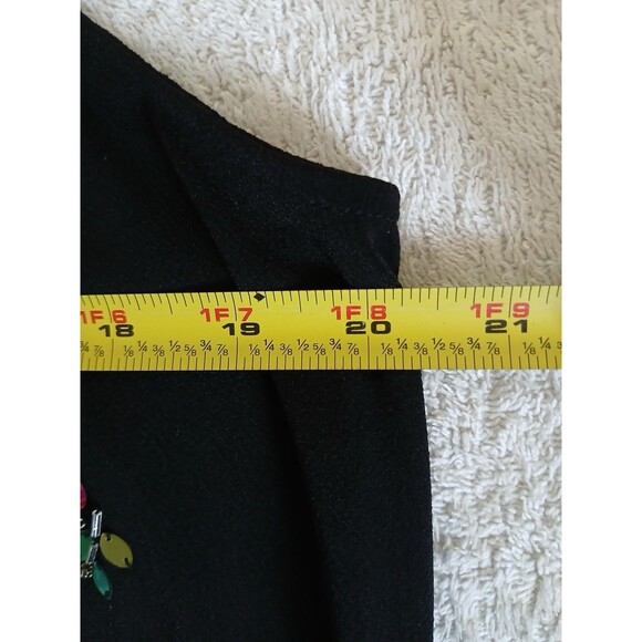 INC International Concepts Women's Embellished Bubble Hem Halter Top Black PXL - Picture 14 of 16